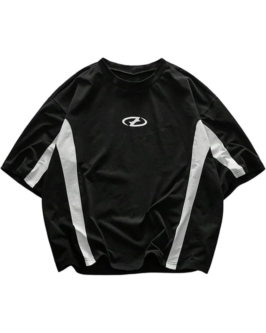 Camiseta Holgada Negro y Blanco