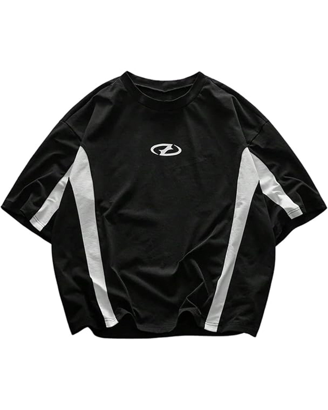 Camiseta Holgada Negro y Blanco