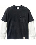 Camiseta Vintage Manga Larga Negra