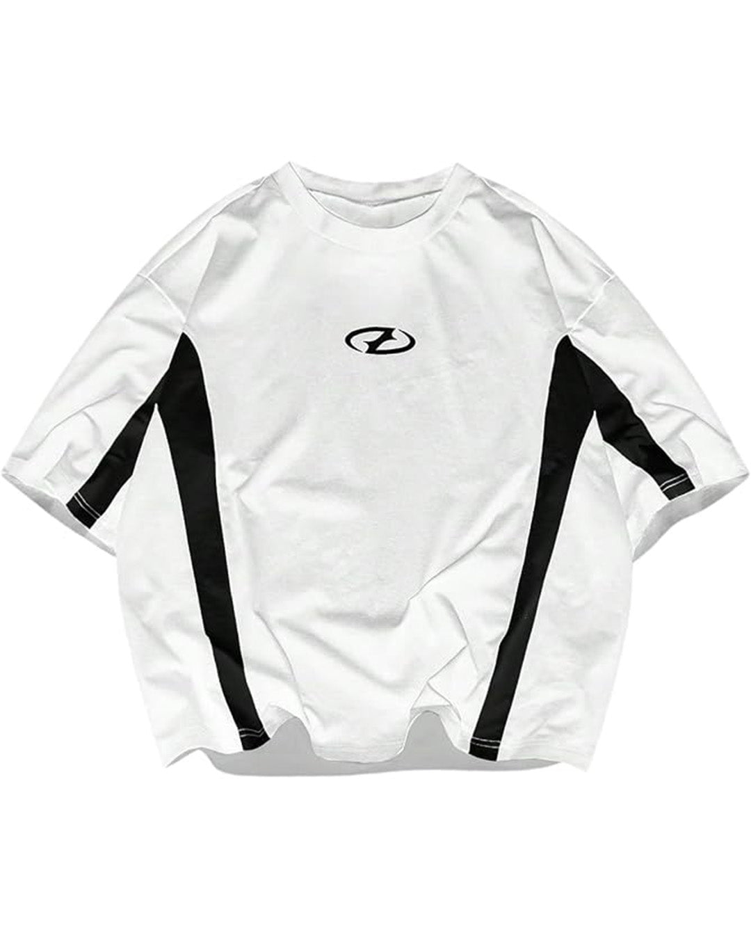 Camiseta Holgada Blanco y Negro