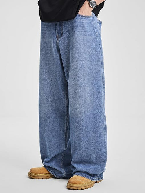 Pantalones de mezclilla holgados