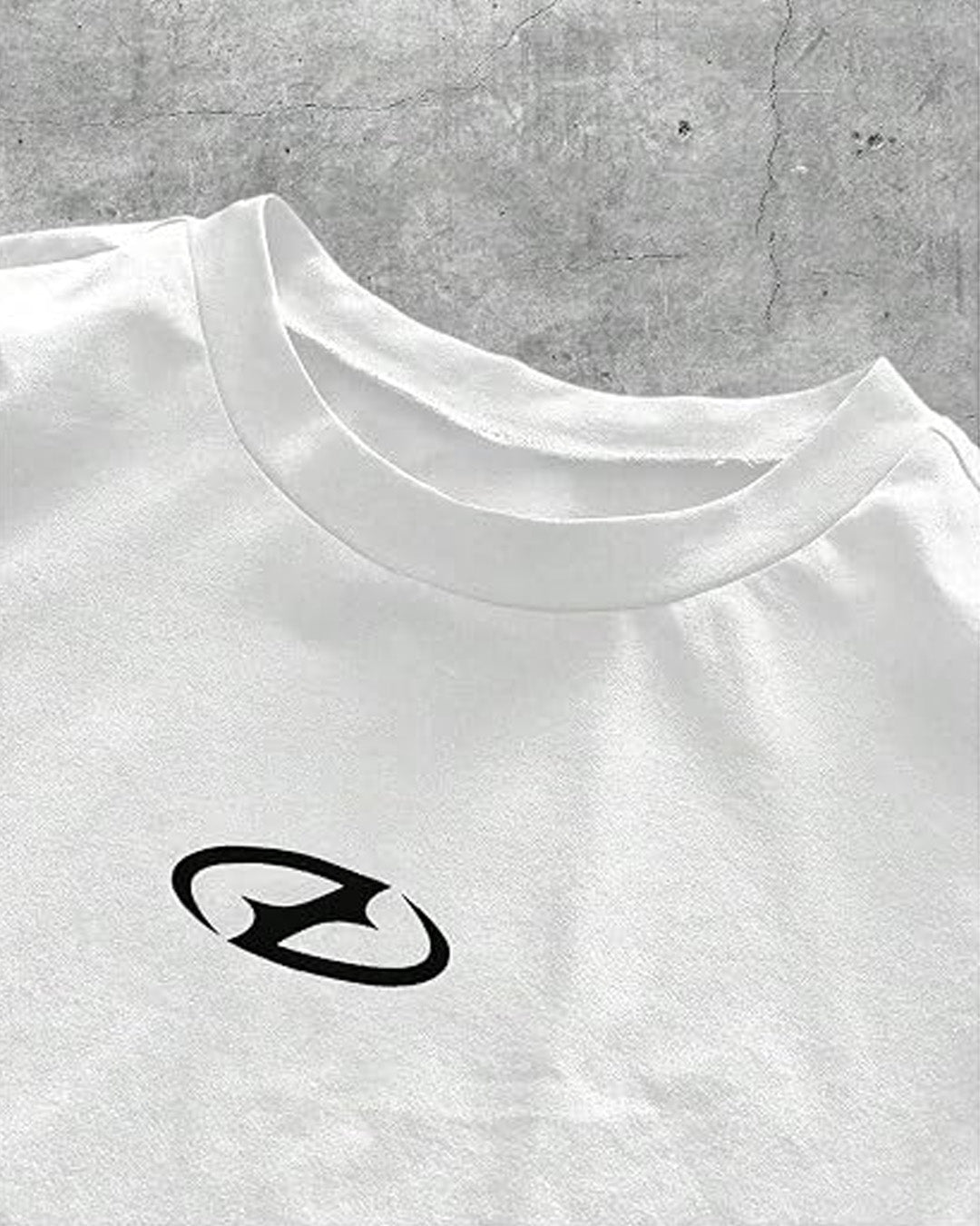 Camiseta Holgada Blanco y Negro