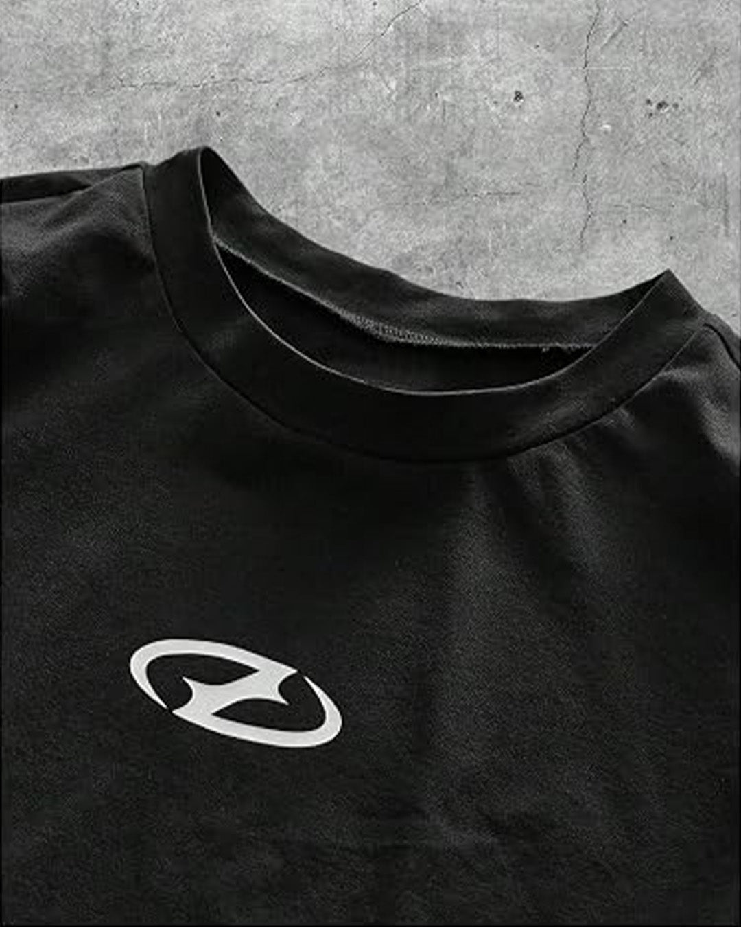 Camiseta Holgada Negro y Blanco
