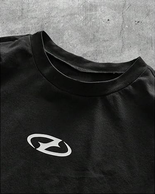 Camiseta Holgada Negro y Blanco