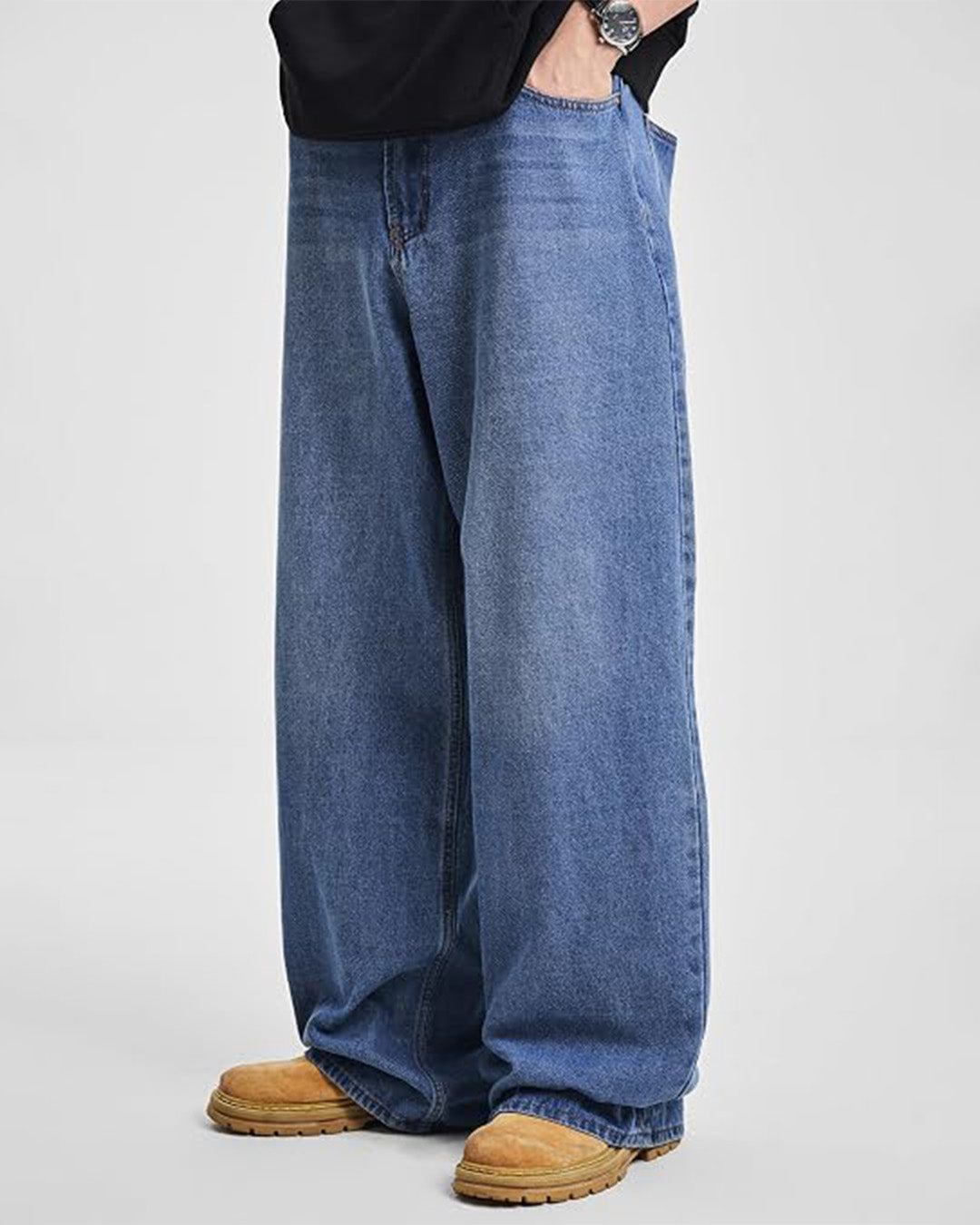 Pantalones de mezclilla holgados
