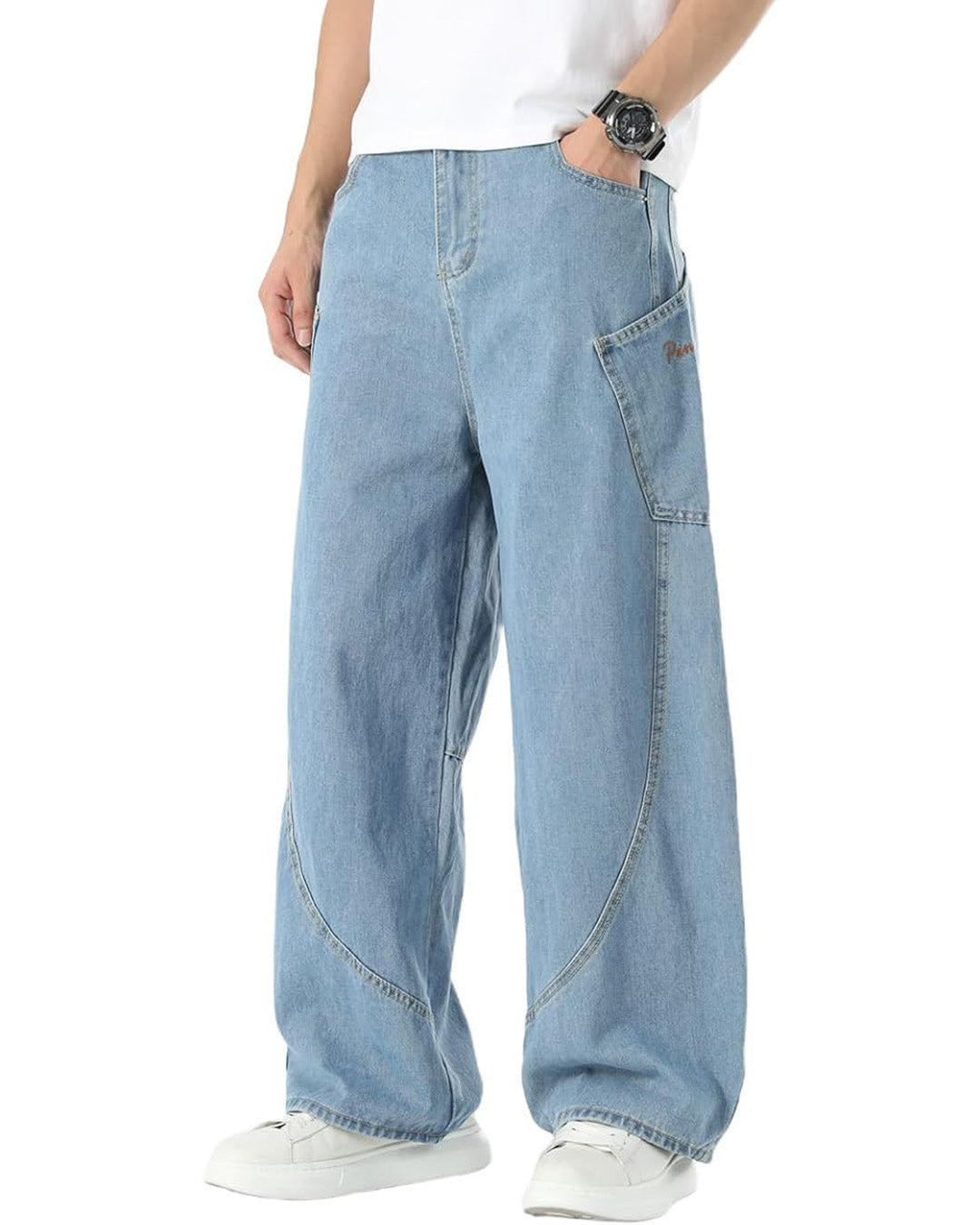 Pantalón Y2K Celeste