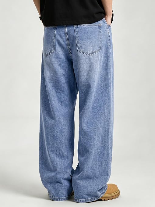 Pantalones de mezclilla holgados