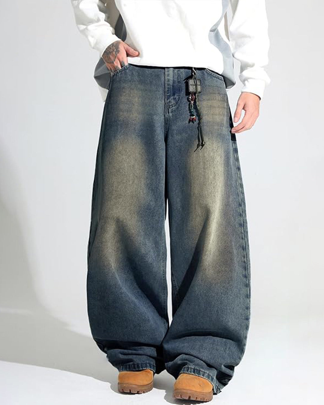 Pantalón Hip Hop Azul Neblina