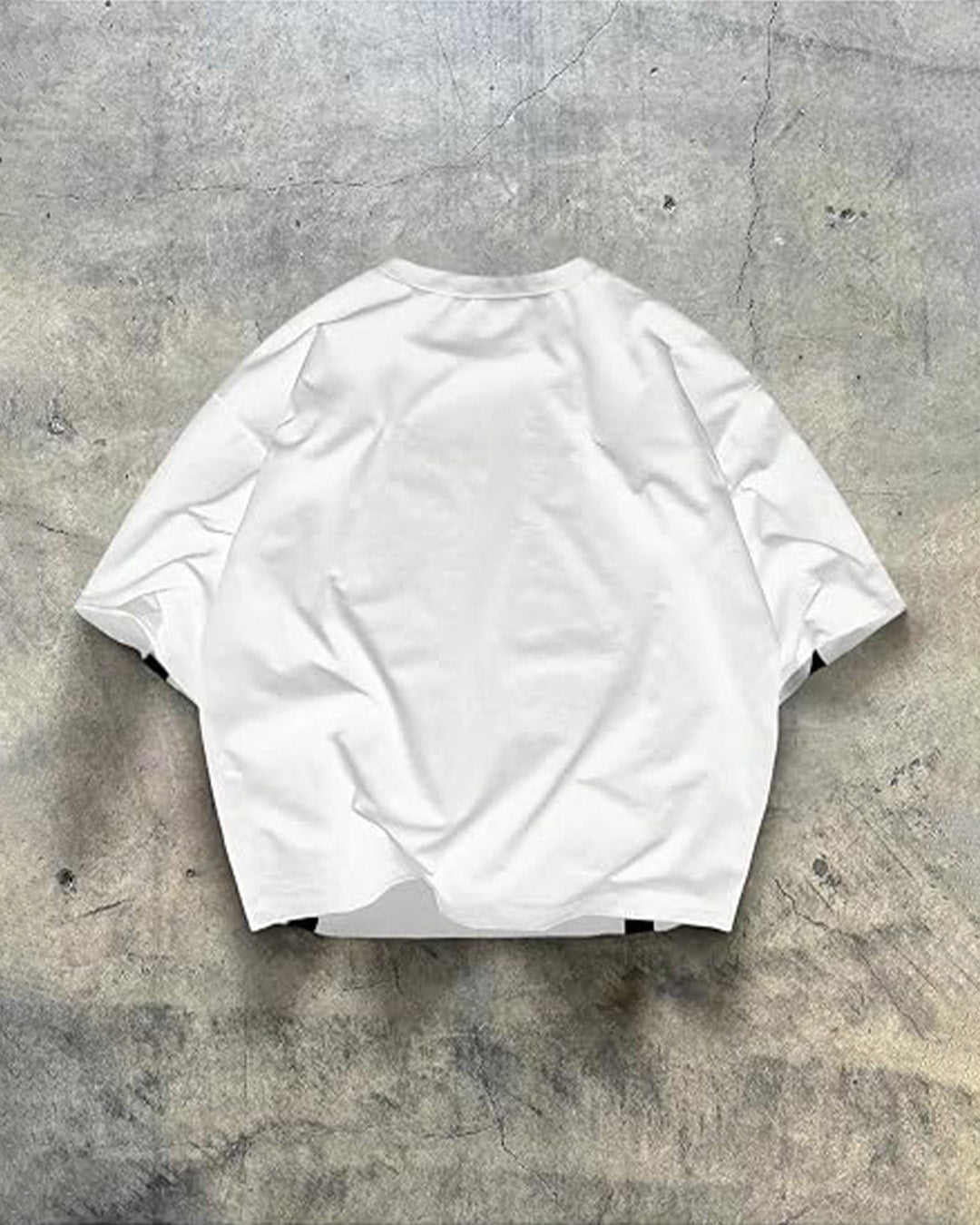 Camiseta Holgada Blanco y Negro