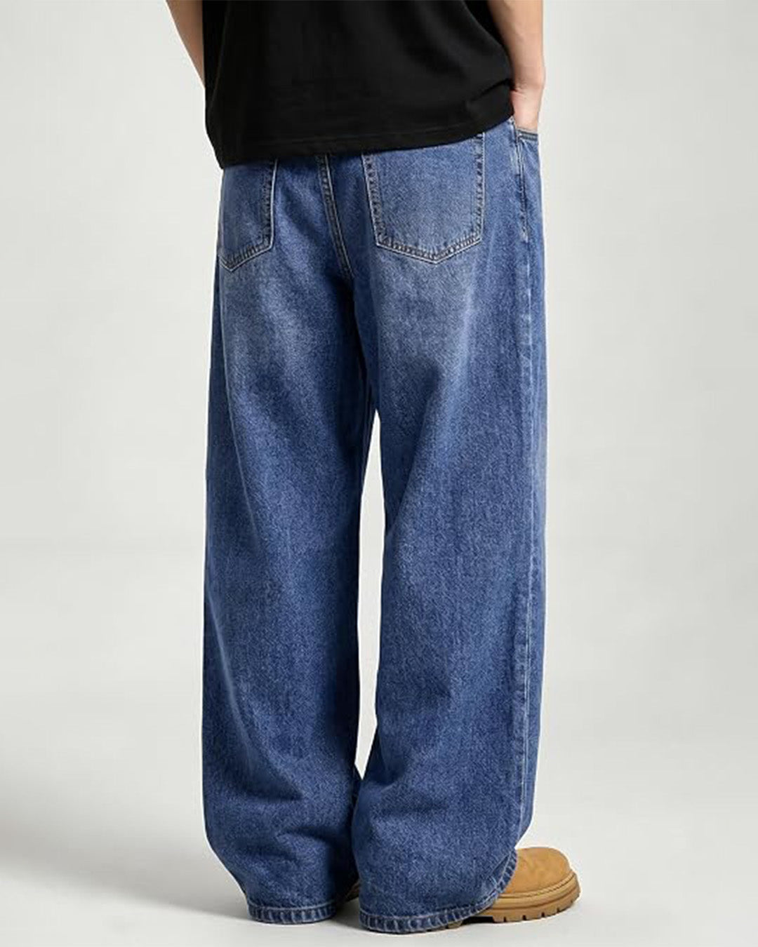 Pantalones de mezclilla holgados
