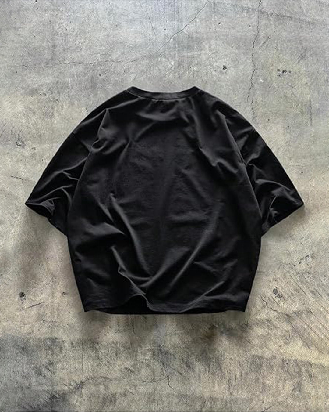 Camiseta Holgada Negro y Gris