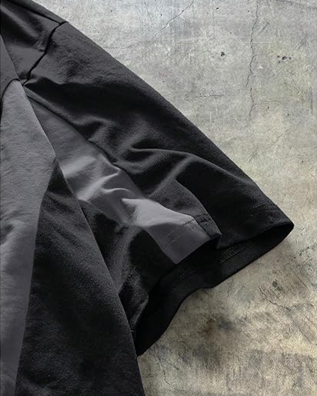 Camiseta Holgada Negro y Gris