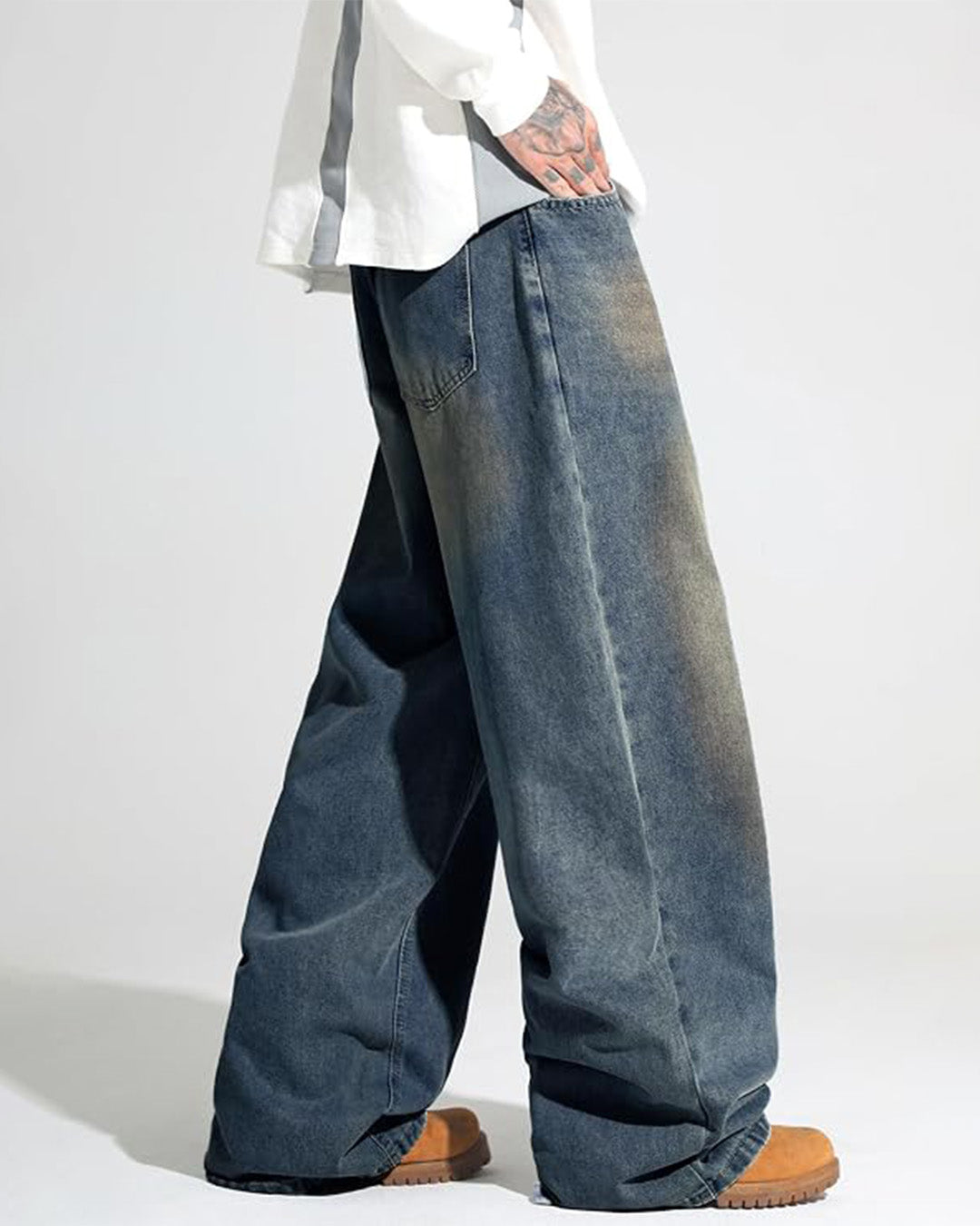 Pantalón Hip Hop Azul Neblina