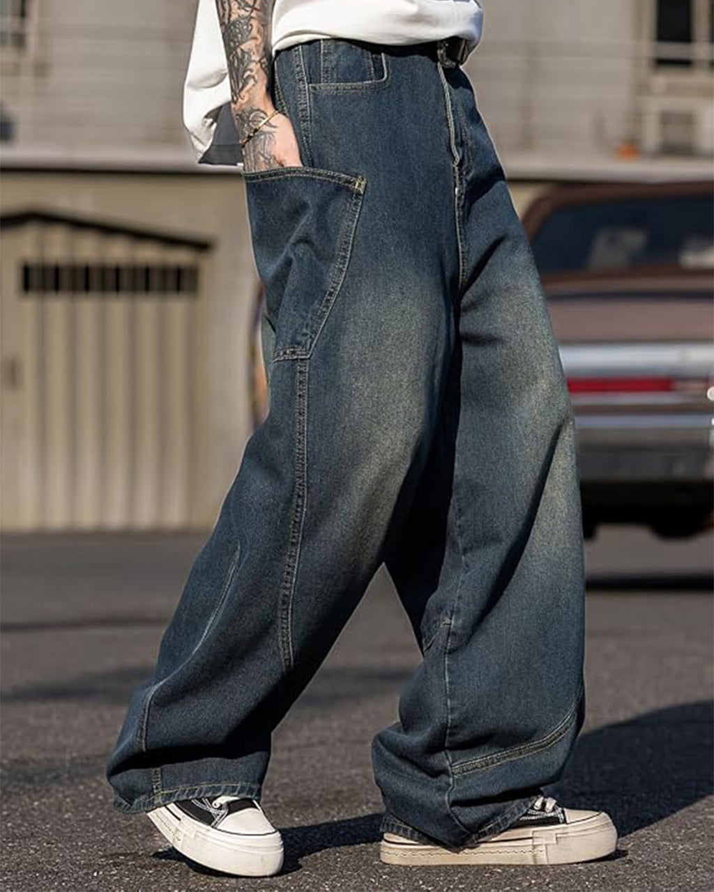 Pantalón Y2K Retro Azul