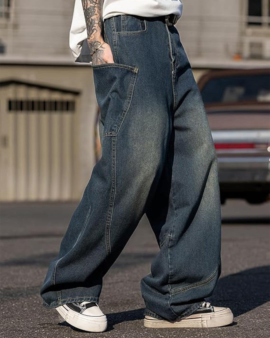 Pantalón Y2K Retro Azul