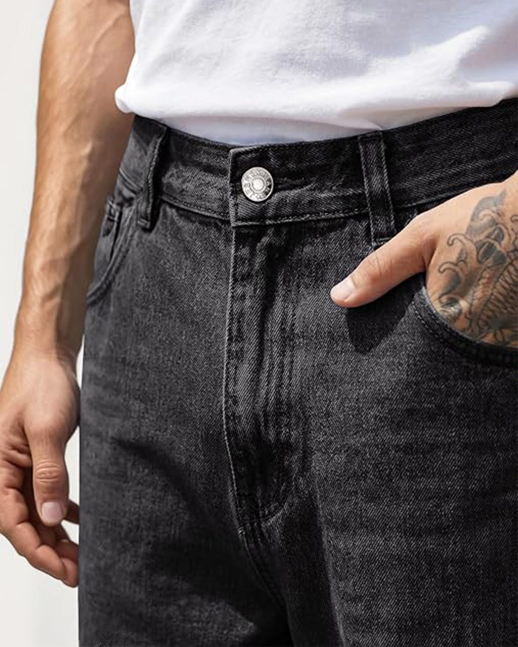 Pantalones de mezclilla holgados
