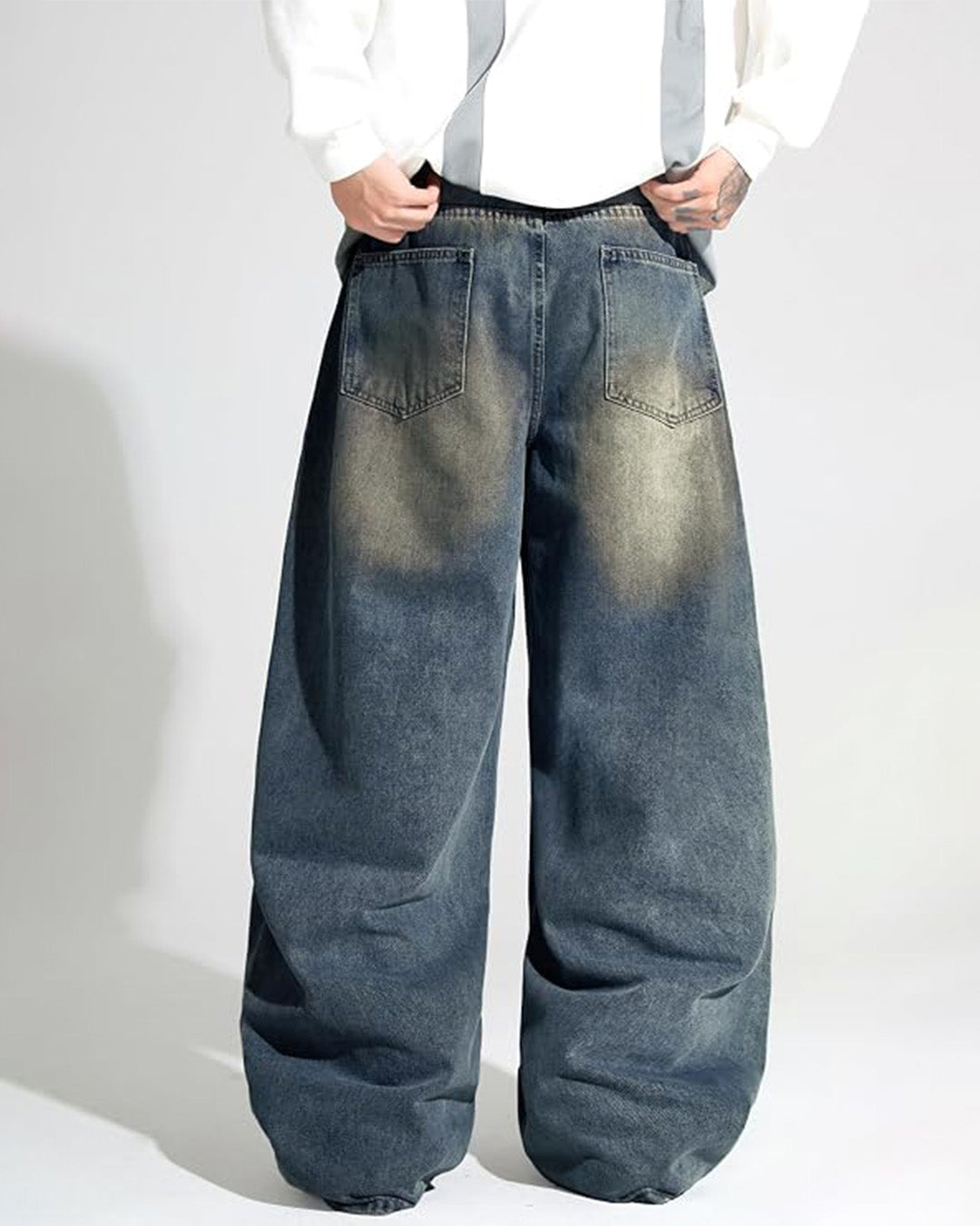 Pantalón Hip Hop Azul Neblina