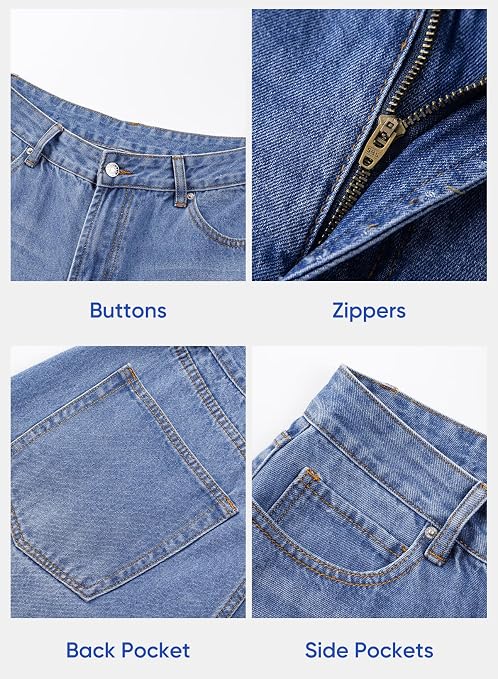 Pantalones de mezclilla holgados