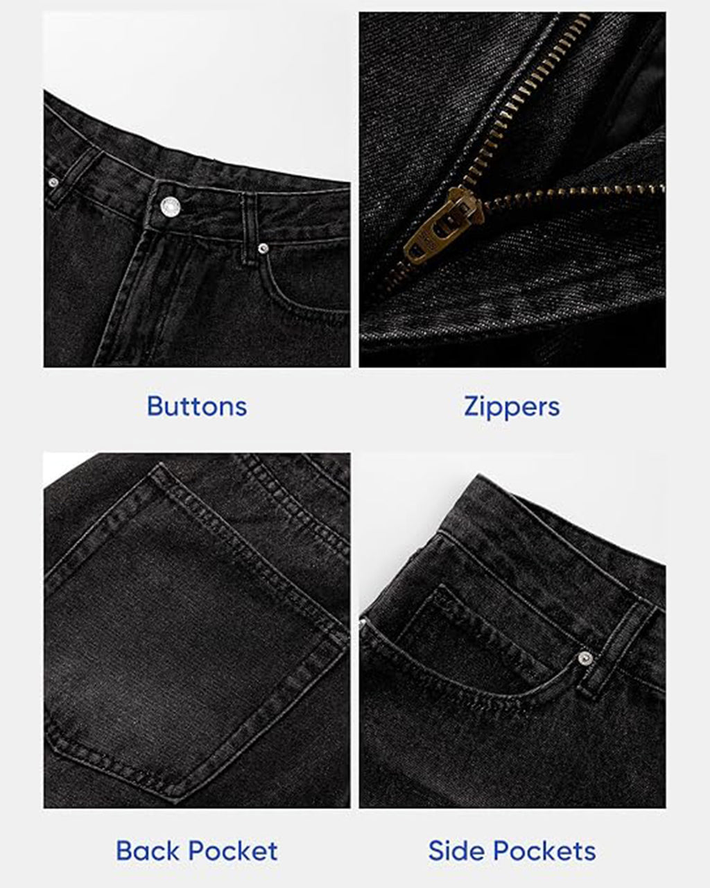 Pantalones de mezclilla holgados